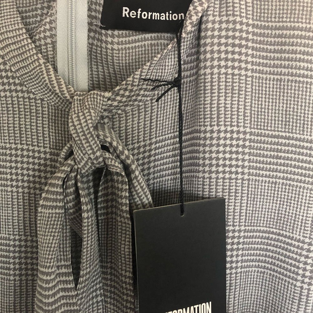 Reformation Cassie Tie Neck Minidress - Picture 7 of 8